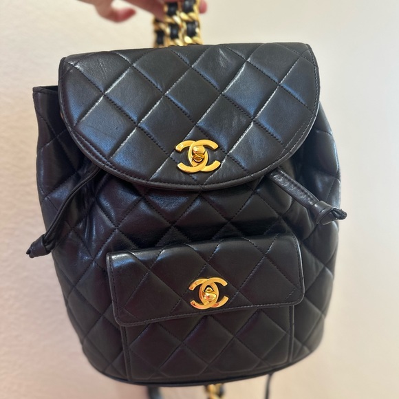 SOLD Chanel Duma Backpack Black Vintage - Picture 3 of 16